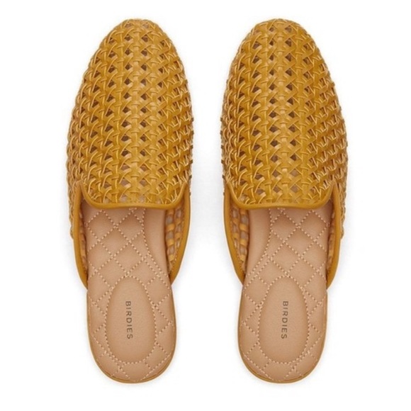 Birdies Shoes New Birdies Woven Phoebe Marigold Flats Mules Poshmark
